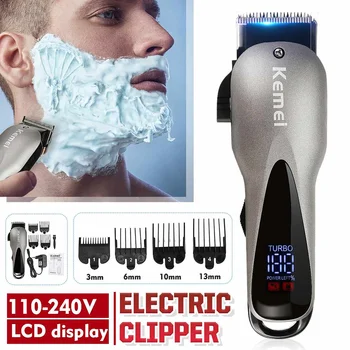 Electric Hair Trimmers Oil Head Clipper High Power LCD Display Hair Fader USB Charging R-shaped Cutter Head with 4pcs Combs
Electric Hair Trimmers Oil Head Clipper High Power LCD Display Hair Fader USB Charging R-shaped Cutter Head with 4pcs Combs