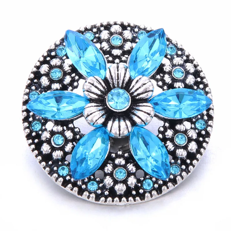 High Quality Blue Color Snap Jewelry Round Flower Metal Snap Buttons with Rhinestone Fit DIY 18mm Snap Bracelets&Bangles Jewelry
High Quality Blue Color Snap Jewelry Round Flower Metal Snap Buttons with Rhinestone Fit DIY 18mm Snap Bracelets&Bangles Jewelry