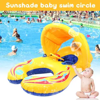 Children Inflatable Swimming Neck Ring with Sunshade Baby Child Kids Piscine Swimming Circle Double Float Seat piscina infantil
Children Inflatable Swimming Neck Ring with Sunshade Baby Child Kids Piscine Swimming Circle Double Float Seat piscina infantil