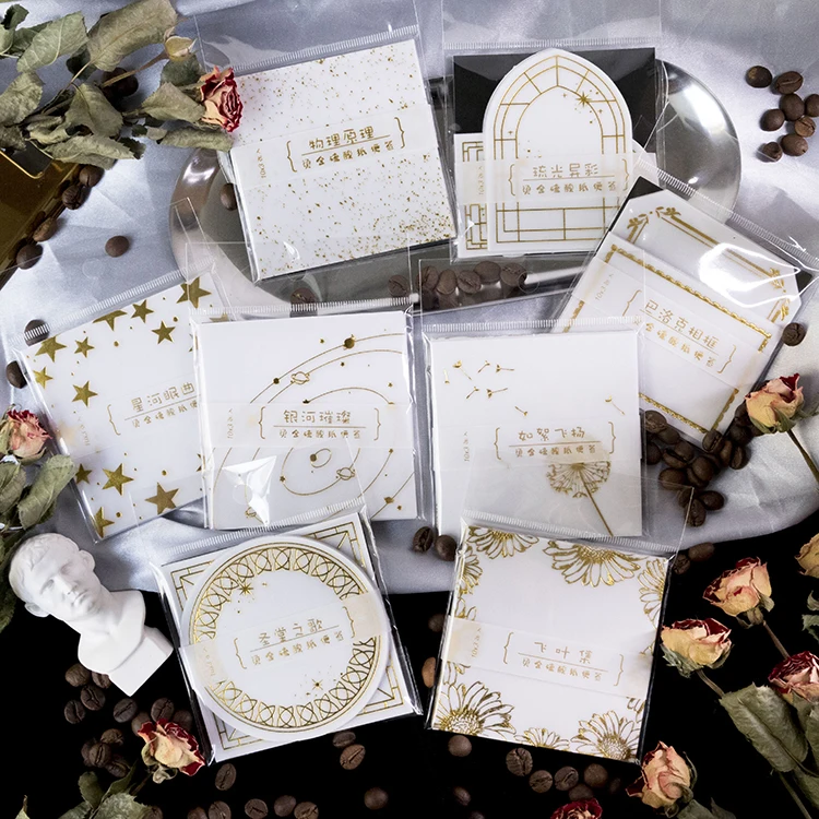Creative Starry sky planet Memo Pad gilding Sticky Notes Memo Pad Notebook Stationery Posted It Note Paper Stickers Supplies
Creative Starry sky planet Memo Pad gilding Sticky Notes Memo Pad Notebook Stationery Posted It Note Paper Stickers Supplies
