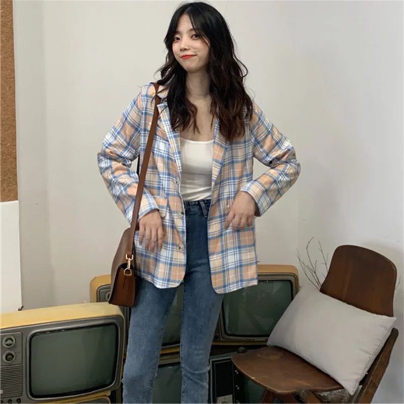 2019 Autumn New Style Photo Shoot Retro Small Suit Coat Female Suit Contrast Color Pattern Tops
2019 Autumn New Style Photo Shoot Retro Small Suit Coat Female Suit Contrast Color Pattern Tops