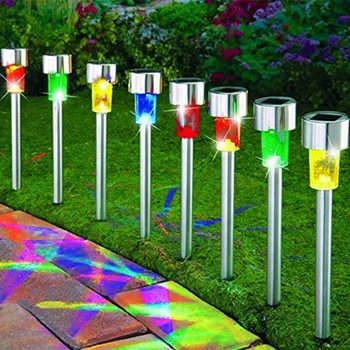 12pcs Solar Garden Light Stainless Steel Lawn Light Outdoor Lighting LED Ground Tube Solar Light-Color For Garden
12pcs Solar Garden Light Stainless Steel Lawn Light Outdoor Lighting LED Ground Tube Solar Light-Color For Garden