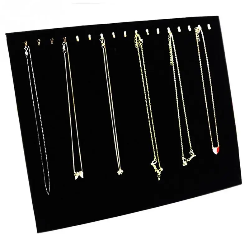 NEW 17 Hooks Table Storage Rack Velvet Storage Board Necklace Pendant Display Stand Women Rack Jewelry Bracelet display Stands
NEW 17 Hooks Table Storage Rack Velvet Storage Board Necklace Pendant Display Stand Women Rack Jewelry Bracelet display Stands