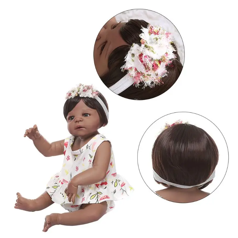 22'' Reborn Doll Realistic Silicone Vinyl Newborn Babies Toy Girl Princess Floral Clothes Pacifier Lifelike Handmade Gift Y4QA
22'' Reborn Doll Realistic Silicone Vinyl Newborn Babies Toy Girl Princess Floral Clothes Pacifier Lifelike Handmade Gift Y4QA