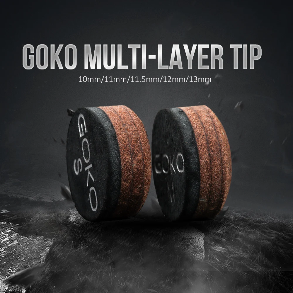 GOKO 3035 Model Tips S/M/H Billiard Tip10/11/11.5/13mm Tip 6-7 Layers Pig Skin Multi-layered Snooker Pool Cue Tip Accessories 
GOKO 3035 Model Tips S/M/H Billiard Tip10/11/11.5/13mm Tip 6-7 Layers Pig Skin Multi-layered Snooker Pool Cue Tip Accessories