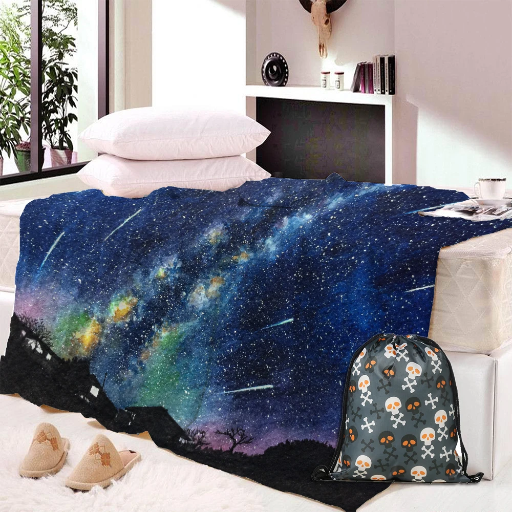 Night Sky Blanket Nebula Galaxy Stars Colors Outer Space Universe Image Warm Microfiber Blankets for Beds
Night Sky Blanket Nebula Galaxy Stars Colors Outer Space Universe Image Warm Microfiber Blankets for Beds