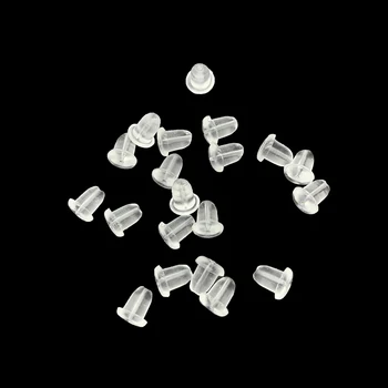 200pcs/lot Rubber Earring Back Silicone Round Ear Plug Blocked Caps Earrings Back Stoppers For DIY Parts Jewelry Findings Making
200pcs/lot Rubber Earring Back Silicone Round Ear Plug Blocked Caps Earrings Back Stoppers For DIY Parts Jewelry Findings Making