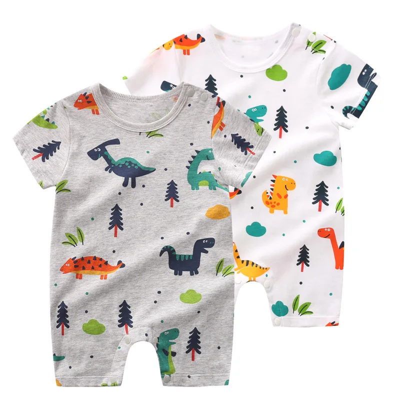YiErYing-High-Quality-Soft-Newborn-Clothing-Baby-Rompers-Cartoon-printing-100-Cotton-Short-Sleeve-Infant-Pajamas