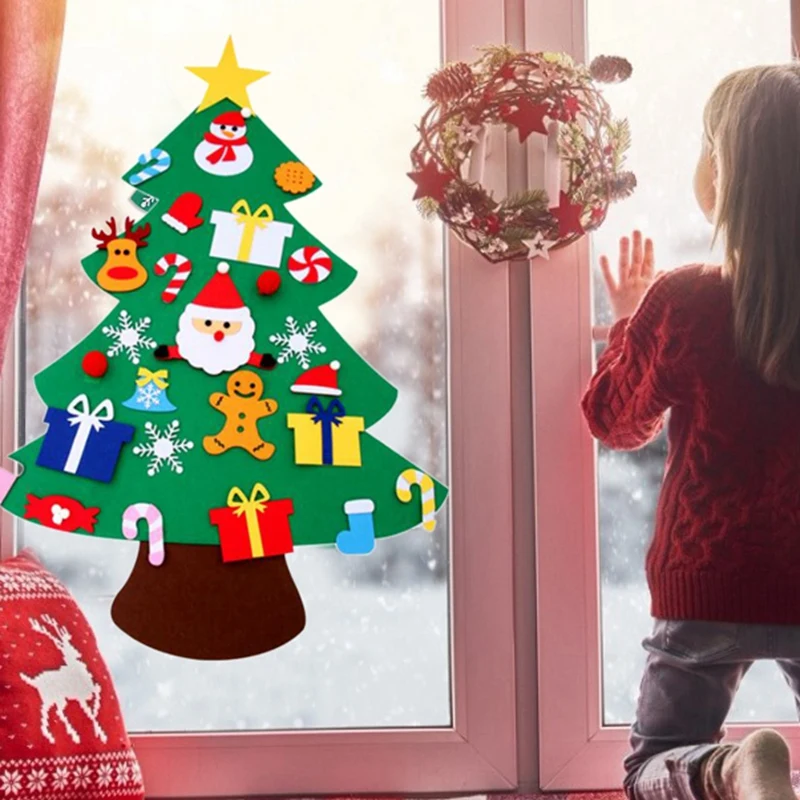 new diy felt christmas tree new year gifts kids toys artifi