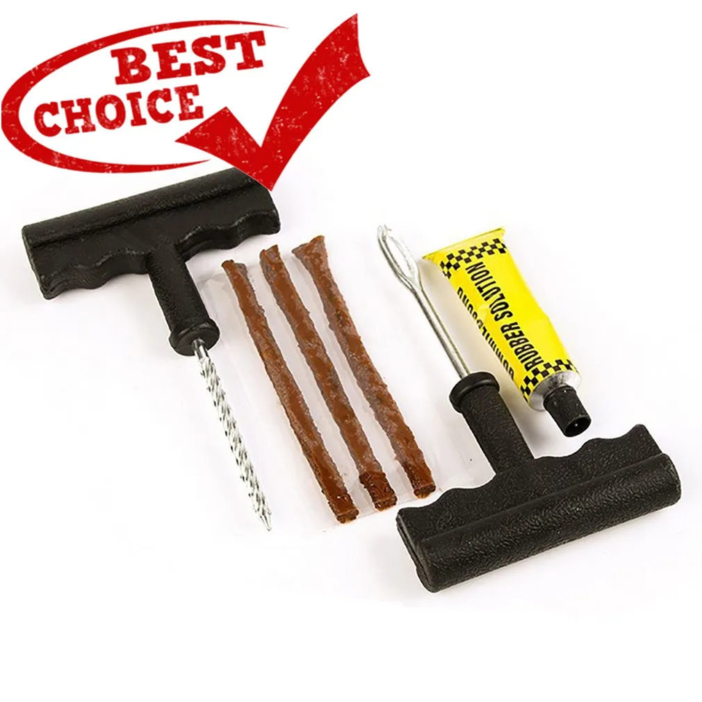Car Tire Repair Tools kit Set with Rubber Strips Tubeless Tyre Puncture Plug Cement Auto For Truck Motorcycle
Car Tire Repair Tools kit Set with Rubber Strips Tubeless Tyre Puncture Plug Cement Auto For Truck Motorcycle