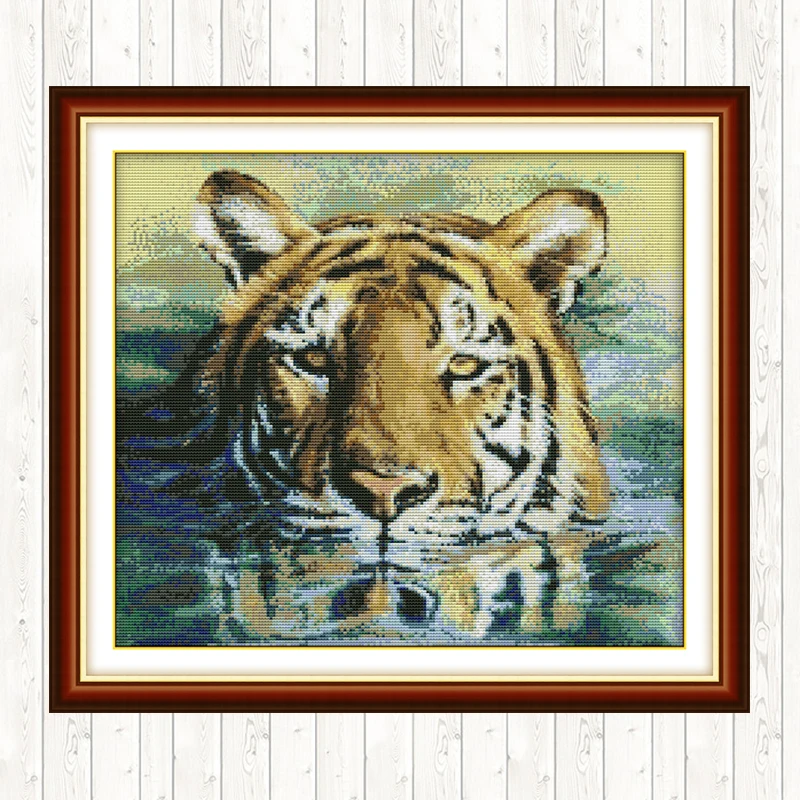A Tiger In Water 14CT 11CT Counted and Stamped DIY Needlework Crafts Handmade DMC Cotton Thread Printed Canvas Cross Stitch Kits
A Tiger In Water 14CT 11CT Counted and Stamped DIY Needlework Crafts Handmade DMC Cotton Thread Printed Canvas Cross Stitch Kits
