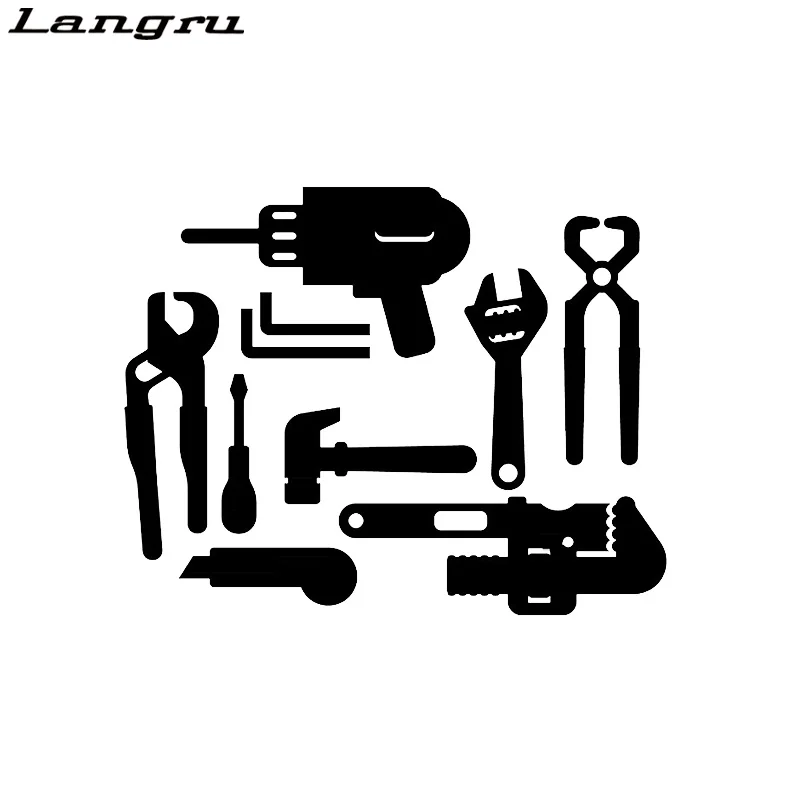 Langru 16.2CM*12.8CM Electric Drill Wrench Small Knife Hammer Screwdriver Repair Tool Vinly Car Sticker Accessories Jdm
Langru 16.2CM*12.8CM Electric Drill Wrench Small Knife Hammer Screwdriver Repair Tool Vinly Car Sticker Accessories Jdm
