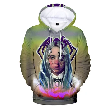 19 autumn fashion girl / boy 3D hooded pullover Billie Eilish hooded sweatshirt ladies men's popular hooded hip hop Harajuku top
19 autumn fashion girl / boy 3D hooded pullover Billie Eilish hooded sweatshirt ladies men's popular hooded hip hop Harajuku top