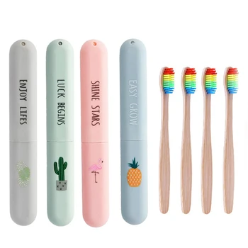 Hot Rainbow Bamboo Toothbrush Set Portable Toothbrush Cover Case Holder Outdoor Travel Camping Toothbrush Box Bathroom Product
Hot Rainbow Bamboo Toothbrush Set Portable Toothbrush Cover Case Holder Outdoor Travel Camping Toothbrush Box Bathroom Product
