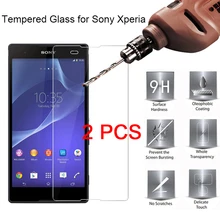 Protecteur d'écran, 2 pièces, Film en verre pour Sony XA2 Plus XA3 XA1 Ultra HD 9H, pour Sony Xperia X Performance XA Compact=