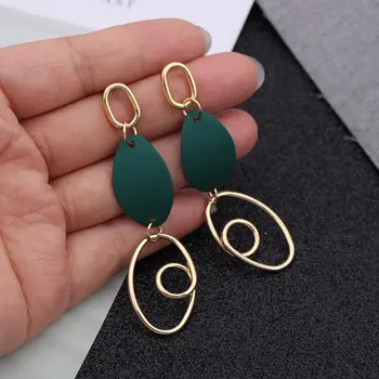 2019 Fashion Big Statement Earrings for Women Retro Personality Exaggerated Gold Silver Metal Long Party Earrings Red Green Blue
2019 Fashion Big Statement Earrings for Women Retro Personality Exaggerated Gold Silver Metal Long Party Earrings Red Green Blue