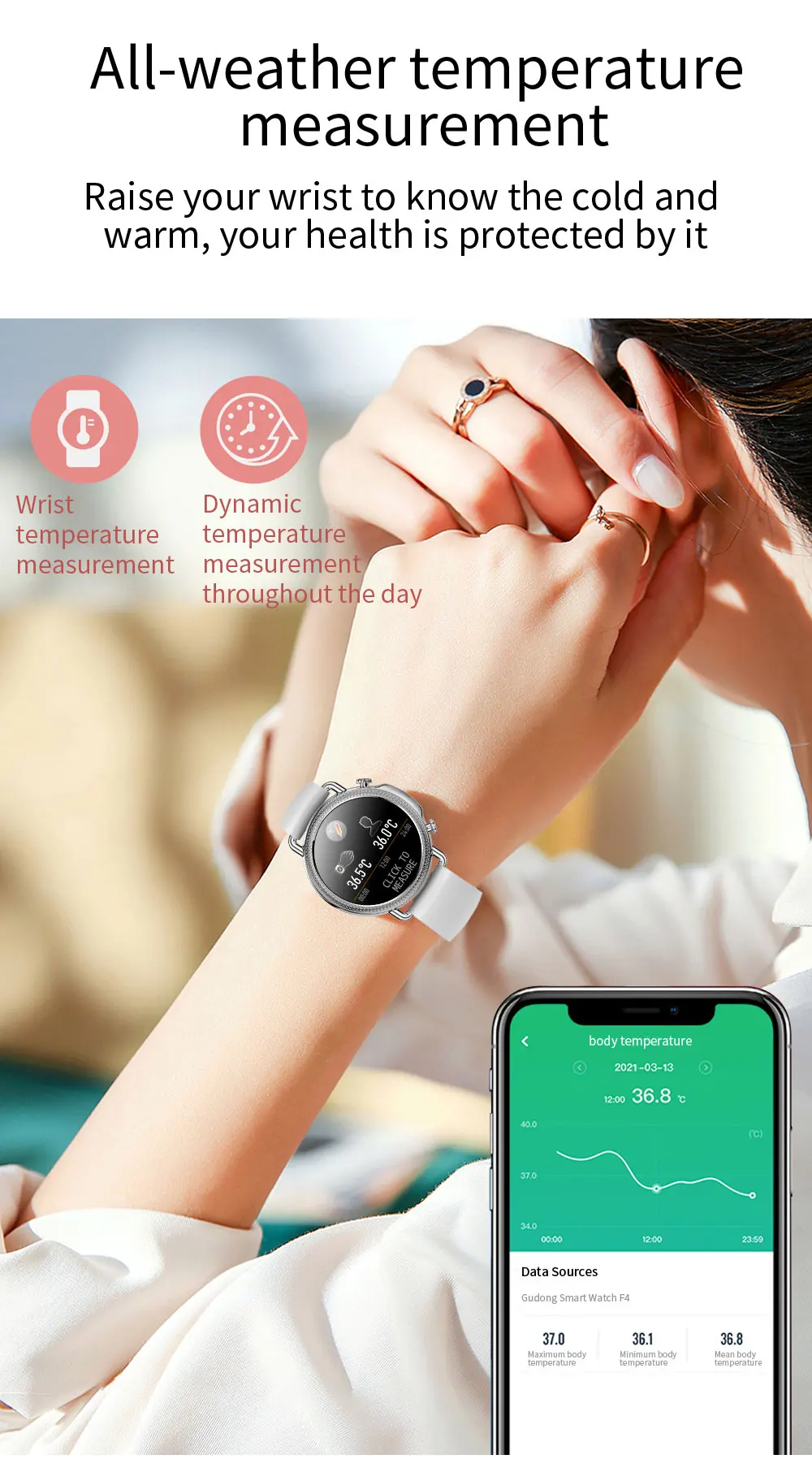2021 Women Smart Watch 1.28 inch HD Screen IP67 Waterproof Lady's Watches Body Temperature Heart Rate Monitor PK V23 H5968c04b64c54bae9f6bb0111da73030e H5968c04b64c54bae9f6bb0111da73030e 2021 Women Smart Watch 1.28 inch HD Screen IP67 Waterproof Lady's Watches Body Temperature Heart Rate Monitor PK V23