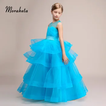 Scoop Neck Sleeveless Backless Ball Gown Princess Little Girl Pageant Dresses 2019 Tiered Tulle Blue Long Prom Dresses For Kids
Scoop Neck Sleeveless Backless Ball Gown Princess Little Girl Pageant Dresses 2019 Tiered Tulle Blue Long Prom Dresses For Kids