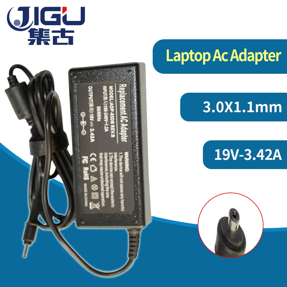 19V 3.42A 3.0*1.1MM 65W laptop Charger For Acer Aspire W700 W700P S3 S5 P3-131 S5-391 P3-171 S7-191 S5-391 S7 Ultrabook
19V 3.42A 3.0*1.1MM 65W laptop Charger For Acer Aspire W700 W700P S3 S5 P3-131 S5-391 P3-171 S7-191 S5-391 S7 Ultrabook