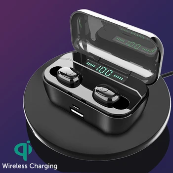 Wireless Bluetooth Earphone IPX5 Waterproof Bluetooth 5.0 Touch Control in-Ear Earbuds with Stereo Sound 3500mAh Power Headset
Wireless Bluetooth Earphone IPX5 Waterproof Bluetooth 5.0 Touch Control in-Ear Earbuds with Stereo Sound 3500mAh Power Headset