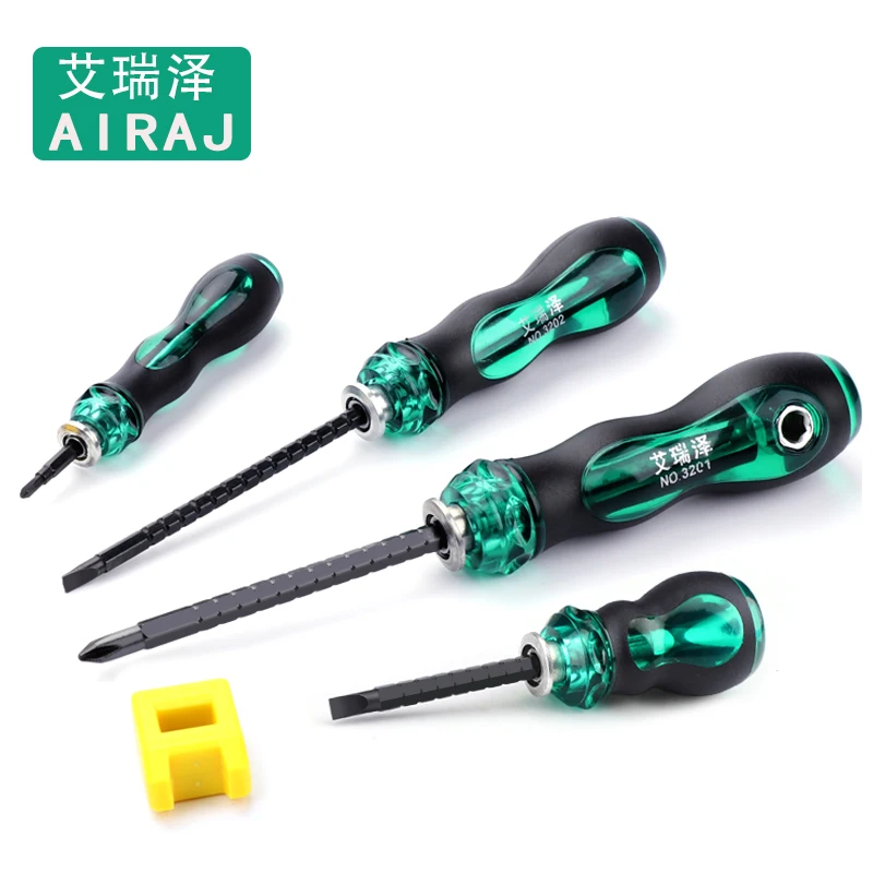 AIRAJ Telescopic Dual-purpose Screwdriver with Non-Slip TPR Handle Screwdriver Home DIY Hand Repair Tools
AIRAJ Telescopic Dual-purpose Screwdriver with Non-Slip TPR Handle Screwdriver Home DIY Hand Repair Tools