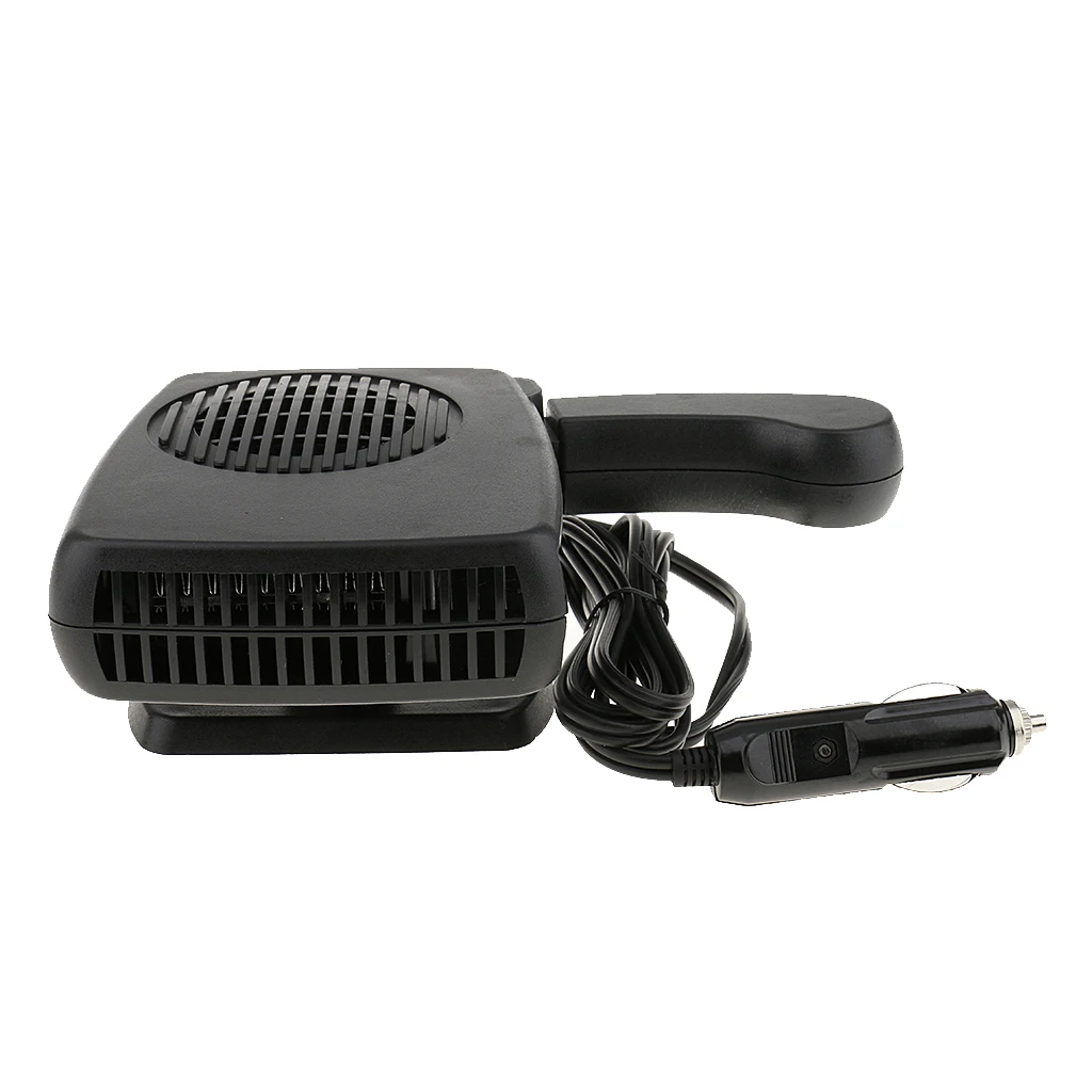 Portable Car Auto Heating Cooling Fan Wide Outlet, Car Vehicle Heater Fan Defroster Demister Winter 12V 200W, Pack of 1, Black Portable Car Auto Heating Cooling Fan Wide Outlet, Car Vehicle Heater Fan Defroster Demister Winter 12V 200W, Pack of 1, Black