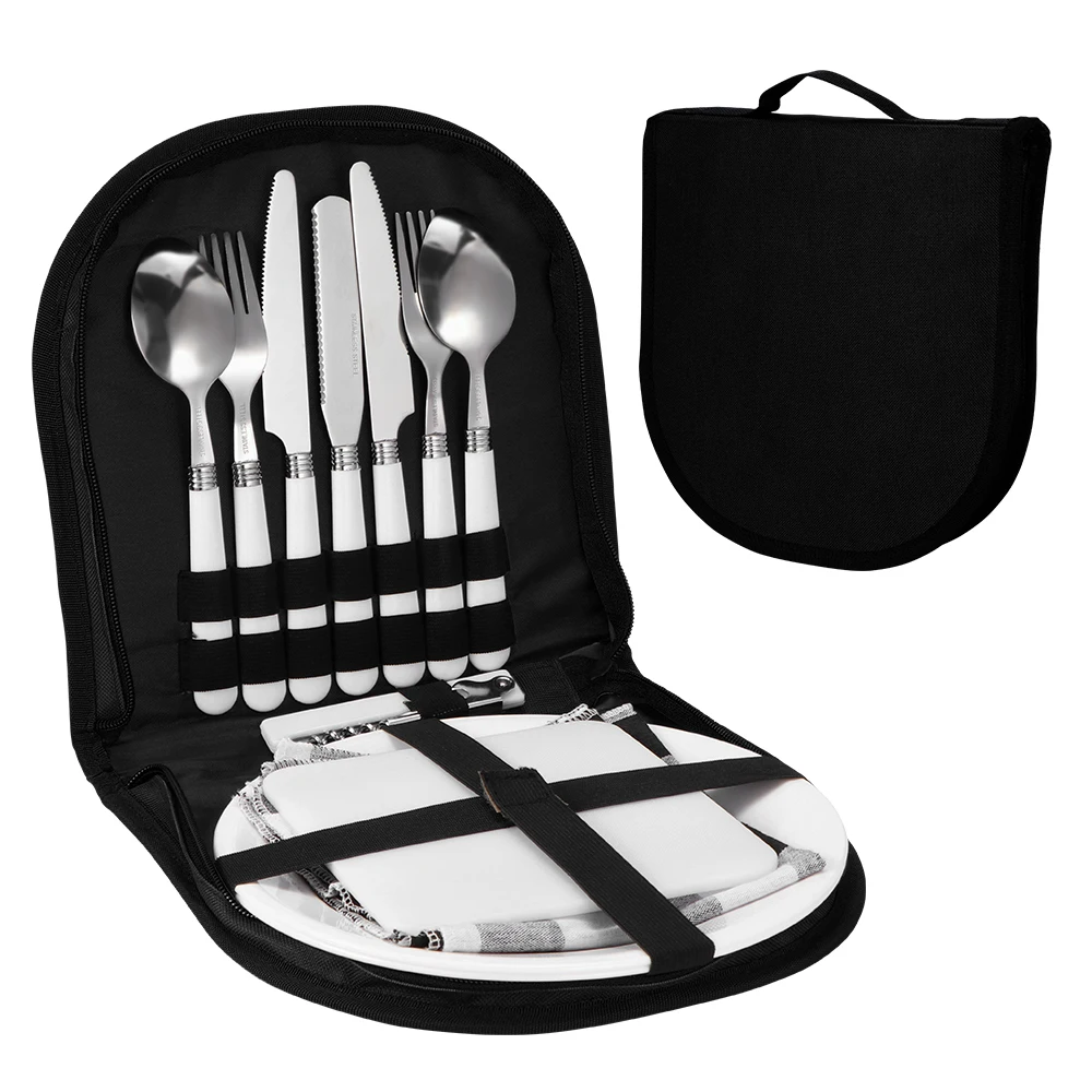 Camping Cutlery Set Dinnerware Set Travel Reusable With Metal Straw Spoon Fork Chopsticks And Portable Case Camping Equipment
Camping Cutlery Set Dinnerware Set Travel Reusable With Metal Straw Spoon Fork Chopsticks And Portable Case Camping Equipment