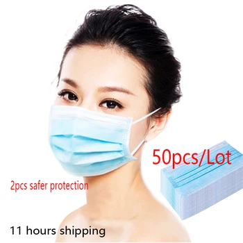 50 pcs Face Masks Anti dust Mask Disposable Protect 3 Layers Filter Dustproof Earloop Non Woven Anti-fog Mouth Masks
50 pcs Face Masks Anti dust Mask Disposable Protect 3 Layers Filter Dustproof Earloop Non Woven Anti-fog Mouth Masks