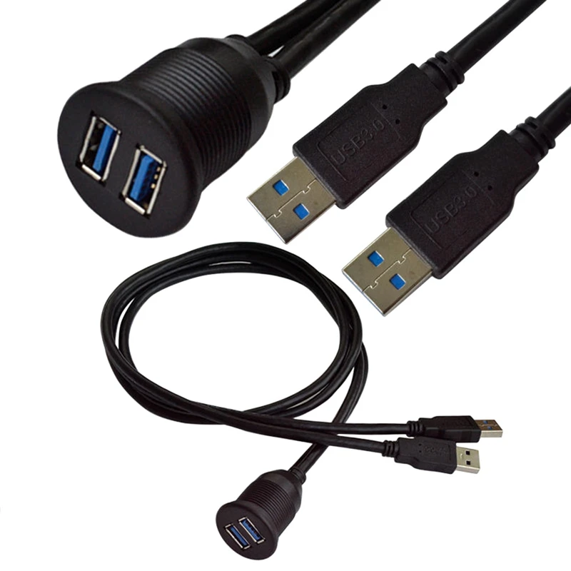 1 Pc Car Ship Motorcycle Dashboard Panel Data Extension Cable Dual Port USB3.0 Waterproof Cable With Good Performance
1 Pc Car Ship Motorcycle Dashboard Panel Data Extension Cable Dual Port USB3.0 Waterproof Cable With Good Performance