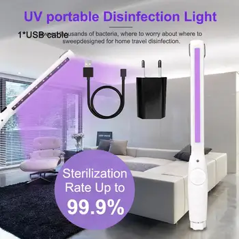 Portable Ultraviolet Lamp UV Sterilizer Light USB Rechargeable UVC Bactericidal Lamp Handheld Disinfection Germicidal Rod
Portable Ultraviolet Lamp UV Sterilizer Light USB Rechargeable UVC Bactericidal Lamp Handheld Disinfection Germicidal Rod