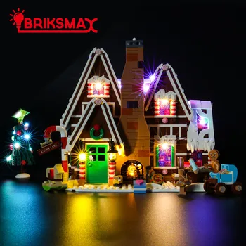 

BriksMax Led Light Up Kit For Creator 10267 Gingerbread House Christmas Village Scene Lighting set Only NO Model Bocks