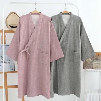 Men/Women Spring Summer And Autumn Japan Kimonos Bathrobe Nightgown Cotton Colored Yarn One-piece Pajamas Sweat Steaming Clothes
Men/Women Spring Summer And Autumn Japan Kimonos Bathrobe Nightgown Cotton Colored Yarn One-piece Pajamas Sweat Steaming Clothes