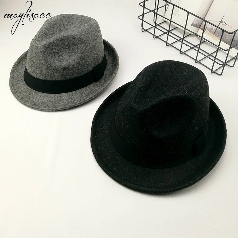 Women's Fedoras Maylisacc Autumn Winter Wool Made Solid Color Ladies Retro Small Hat Jazz Hat British Wool Felt Hat Men's Visor
Women's Fedoras Maylisacc Autumn Winter Wool Made Solid Color Ladies Retro Small Hat Jazz Hat British Wool Felt Hat Men's Visor