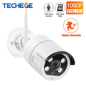 Techege 1080P Wireless IP Camera Waterproof Outdoor WiFi Security CCTV Camera Onvif Two way Audio AI Human Detection
Techege 1080P Wireless IP Camera Waterproof Outdoor WiFi Security CCTV Camera Onvif Two way Audio AI Human Detection