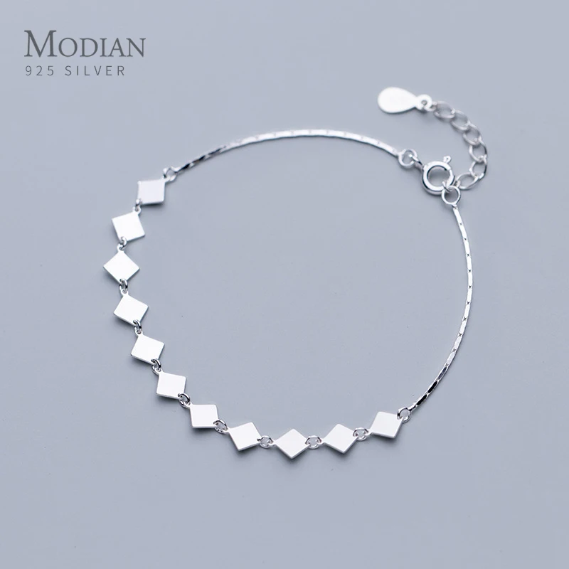 Modian Rose Gold Color Geometric Square Bracelet for Women Pure 925 Sterling Silver Link Chian Bracelet Fine Jewelry Accessories
Modian Rose Gold Color Geometric Square Bracelet for Women Pure 925 Sterling Silver Link Chian Bracelet Fine Jewelry Accessories