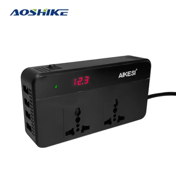 AOSHIKE Car Inverters 200W Car Auto Power Inverter DC 12V to AC 220V with 4 USB Ports+ 2 220V Sockets Car Inverter Charger 
AOSHIKE Car Inverters 200W Car Auto Power Inverter DC 12V to AC 220V with 4 USB Ports+ 2 220V Sockets Car Inverter Charger