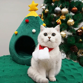 Christmas Tree Shape Dog Cat Bed House Soft Nest Tree Shape Pet Bed Cat Winter Warm Bed Cave Tent Pet Accessories
Christmas Tree Shape Dog Cat Bed House Soft Nest Tree Shape Pet Bed Cat Winter Warm Bed Cave Tent Pet Accessories