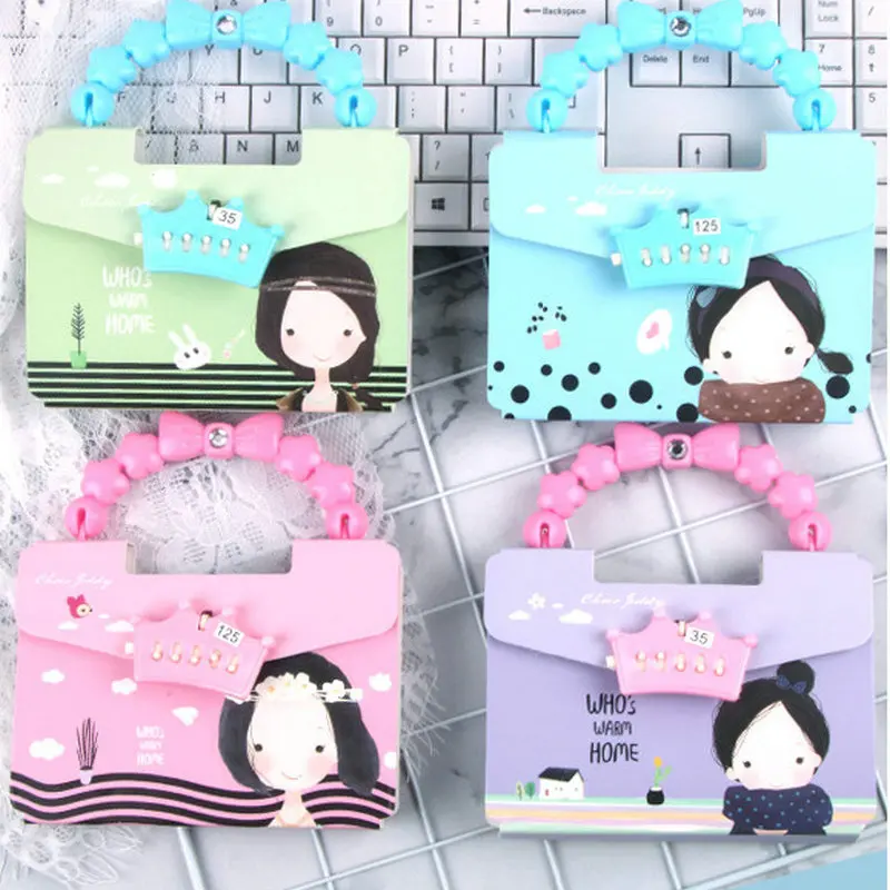 Multi function portable password notebook girl with lock diary notebook notepad primary school portable notebook
Multi function portable password notebook girl with lock diary notebook notepad primary school portable notebook