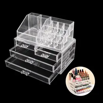 Clear Acrylic Makeup Cosmetic Organizer Case Jewelry Storage Box Holder Case 4 drawers and 12 lipstick compartments
Clear Acrylic Makeup Cosmetic Organizer Case Jewelry Storage Box Holder Case 4 drawers and 12 lipstick compartments