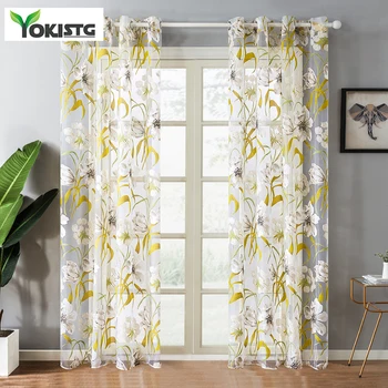 YokiSTG Voile Tulle Curtains Tropical Flower Leaf Curtains For Living Room Kitchen Curtains Bedroom Window Treatment Tulle Drape 
YokiSTG Voile Tulle Curtains Tropical Flower Leaf Curtains For Living Room Kitchen Curtains Bedroom Window Treatment Tulle Drape