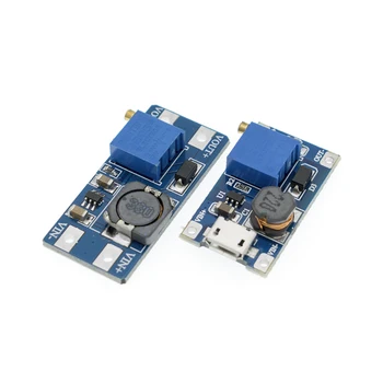 10pcs DC-DC Adjustable Boost Module 2A Boost Plate Step Up Module with MICRO USB 2V-24V to 5V 9V 12V 28V MT3608
10pcs DC-DC Adjustable Boost Module 2A Boost Plate Step Up Module with MICRO USB 2V-24V to 5V 9V 12V 28V MT3608