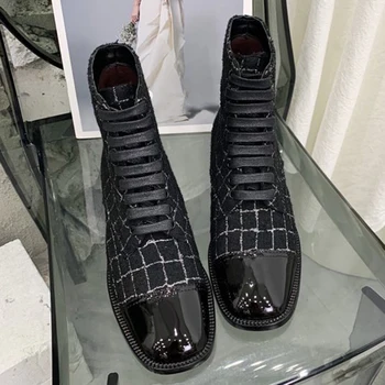 Autumn Winter Ankle Boots Fashion Brand Women Shoes New Female Lace Up Patchwork Boots
Autumn Winter Ankle Boots Fashion Brand Women Shoes New Female Lace Up Patchwork Boots