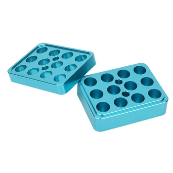 Lipstick Fill Mold 12 holes 9 3mm DIY Aluminum Alloy Caliber Lipstick Mould Environmental Protection Safety Optional Sample DIY 
Lipstick Fill Mold 12 holes 9 3mm DIY Aluminum Alloy Caliber Lipstick Mould Environmental Protection Safety Optional Sample DIY