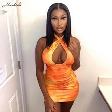 Macheda Summer Sexy Deep V Neck Dress Women Slim Fashion Printing Halter Sleeveless Clothing Lady Mini Dresses 2021 New
Macheda Summer Sexy Deep V Neck Dress Women Slim Fashion Printing Halter Sleeveless Clothing Lady Mini Dresses 2021 New