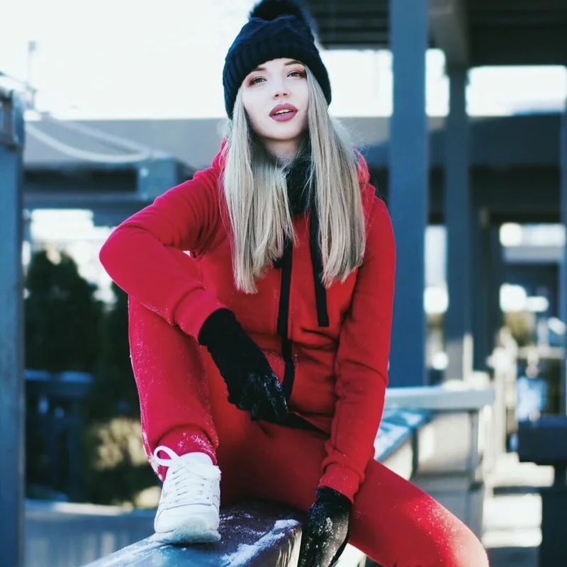 Winter Green Women Jumpsuits 2019 Long Sleeve Hooded Outfits Zipper Cotton Sexy Outwear Jogging Bodycon Fitness Russia Jumpsuit
Winter Green Women Jumpsuits 2019 Long Sleeve Hooded Outfits Zipper Cotton Sexy Outwear Jogging Bodycon Fitness Russia Jumpsuit