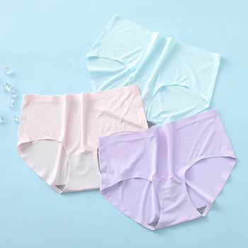 UMKA 2020 New Ice Silk Seamless Breathable Comfortable Fashion Necessary For Home Leisure Sleep Women's Girl Underwear Panties
UMKA 2020 New Ice Silk Seamless Breathable Comfortable Fashion Necessary For Home Leisure Sleep Women's Girl Underwear Panties