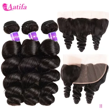 Transparent Lace Loose Wave Bundles With Closure 3 Bundles With 4x4/13x4 Frontal Closure Mongolian 100% Human Hair Pre Plucked
Transparent Lace Loose Wave Bundles With Closure 3 Bundles With 4x4/13x4 Frontal Closure Mongolian 100% Human Hair Pre Plucked