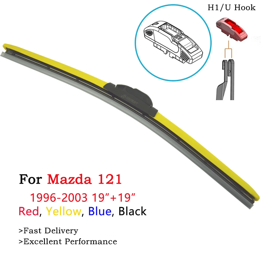 HESITE Color Hybrid Windshield Wipers For Distribuidor Mazda 121 Model 2Pcs Car Front Window Screen Wiper Blades Red Blue Yellow
HESITE Color Hybrid Windshield Wipers For Distribuidor Mazda 121 Model 2Pcs Car Front Window Screen Wiper Blades Red Blue Yellow