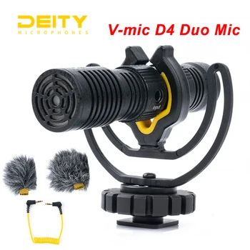 

Aputure Deity V-Mic D4 Duo Microphone Mini Voice Recorder Dual Cardioid Interview Mic for Vlog Pocket Cam DSLR Camera