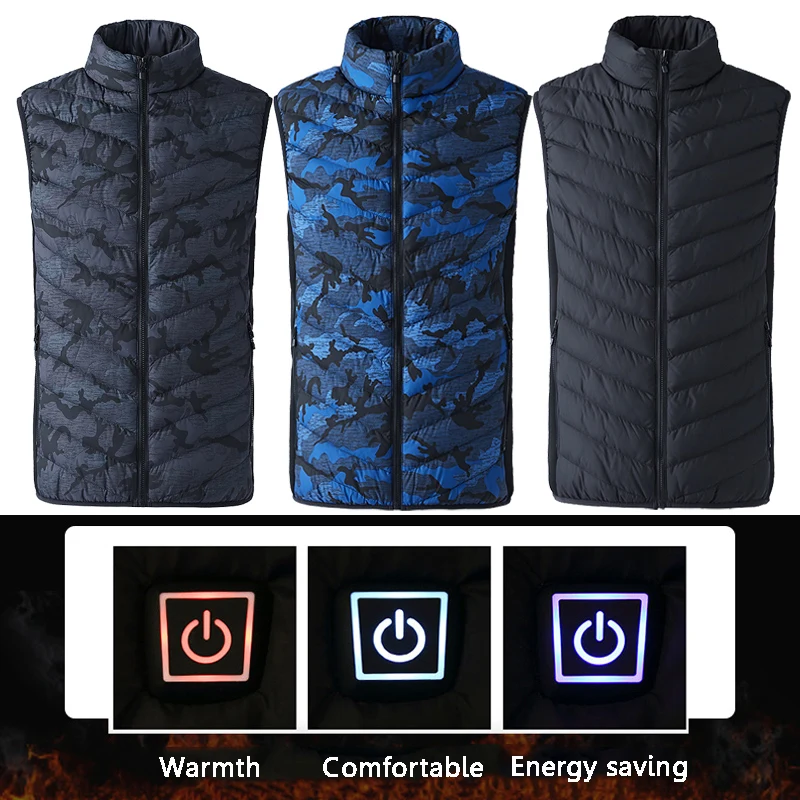 Winter Down Jacket USB Infrared Smart Heating Vest Electric Thermal Warm Waistcoat Hiking Vest Heating Cotton Clothes Outwear
Winter Down Jacket USB Infrared Smart Heating Vest Electric Thermal Warm Waistcoat Hiking Vest Heating Cotton Clothes Outwear